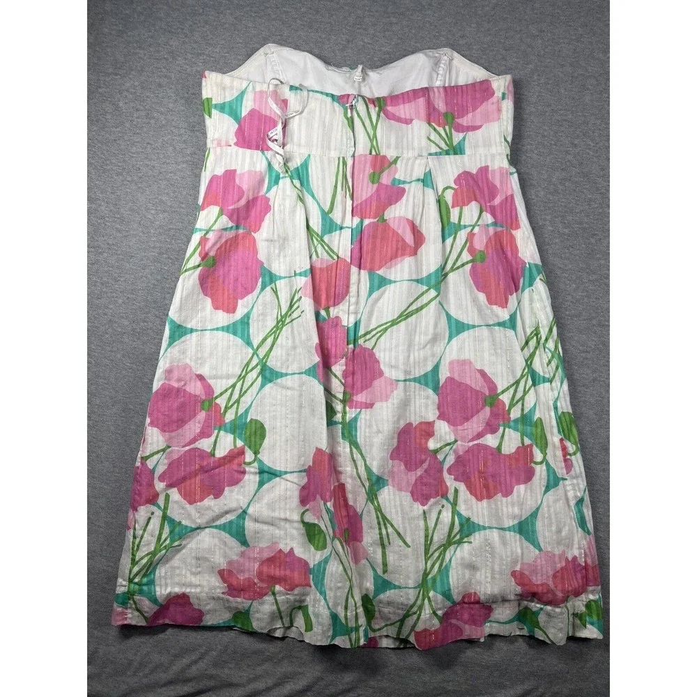 $198 Lilly Pulitzer Betsey Had Me A Blast Strapless Dress Size‎ 6 - Picture 3 of 8